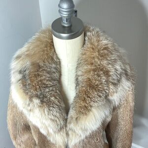 **Real Fox/Coyote Fur Coat**